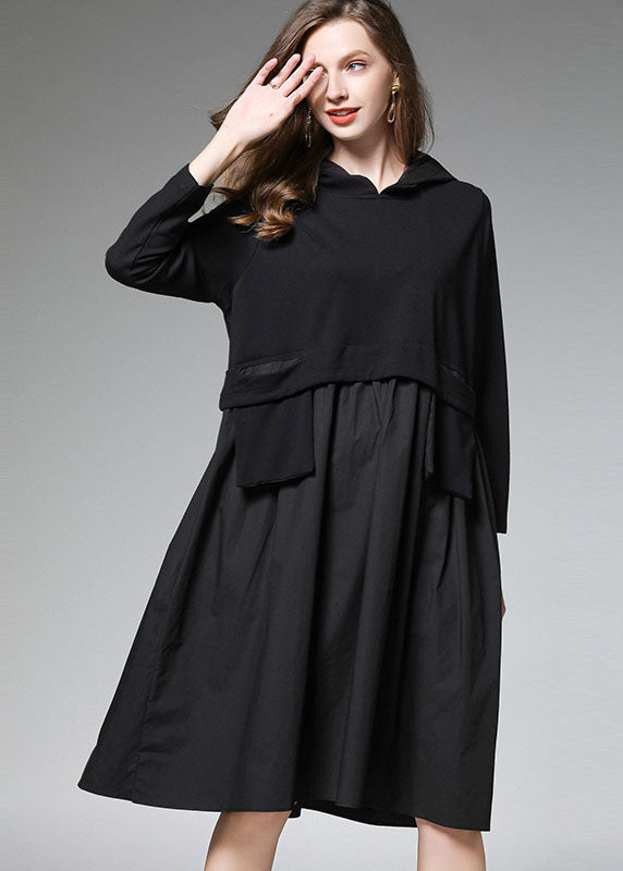 Robe d'automne à manches longues avec poches 1