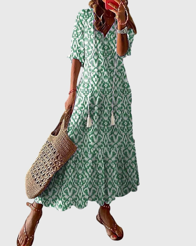 Robe d'été Bohème Vintage Femme 1