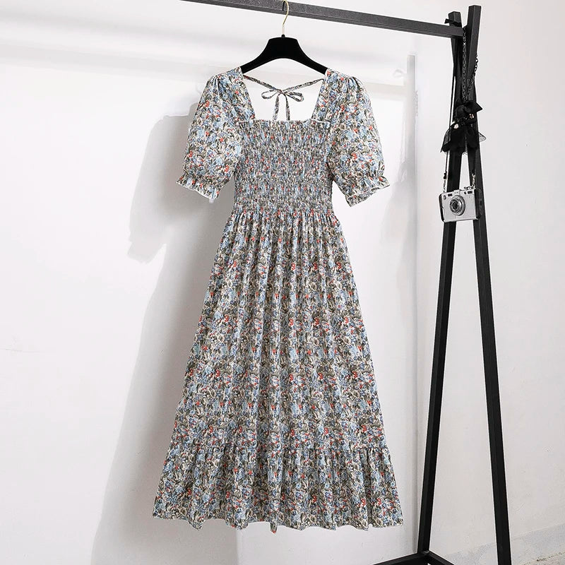 Robe d'été Bohème à Manches Courtes 10