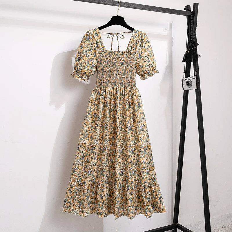 Robe d'été Bohème à Manches Courtes 17