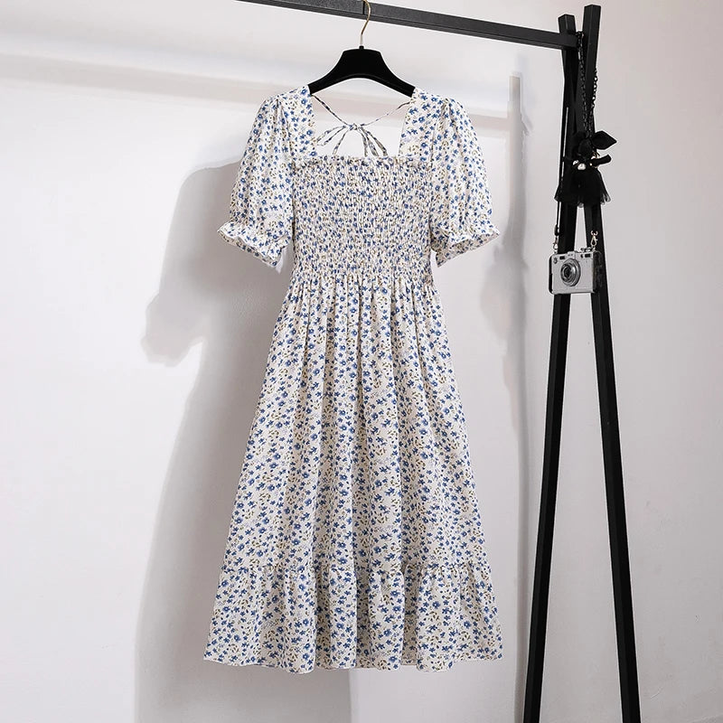 Robe d'été Bohème à Manches Courtes 19