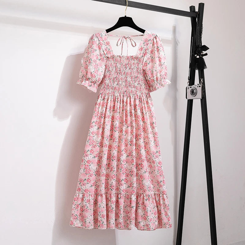 Robe d'été Bohème à Manches Courtes 20