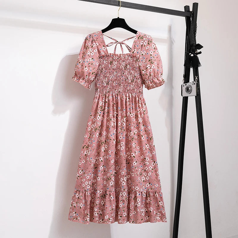 Robe d'été Bohème à Manches Courtes 24