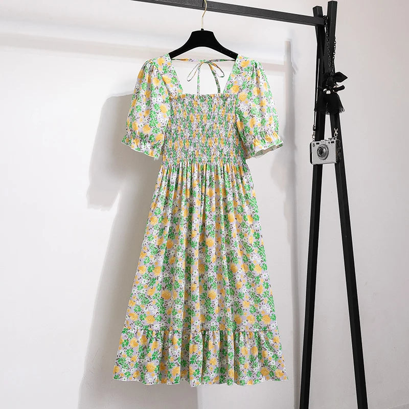 Robe d'été Bohème à Manches Courtes 2