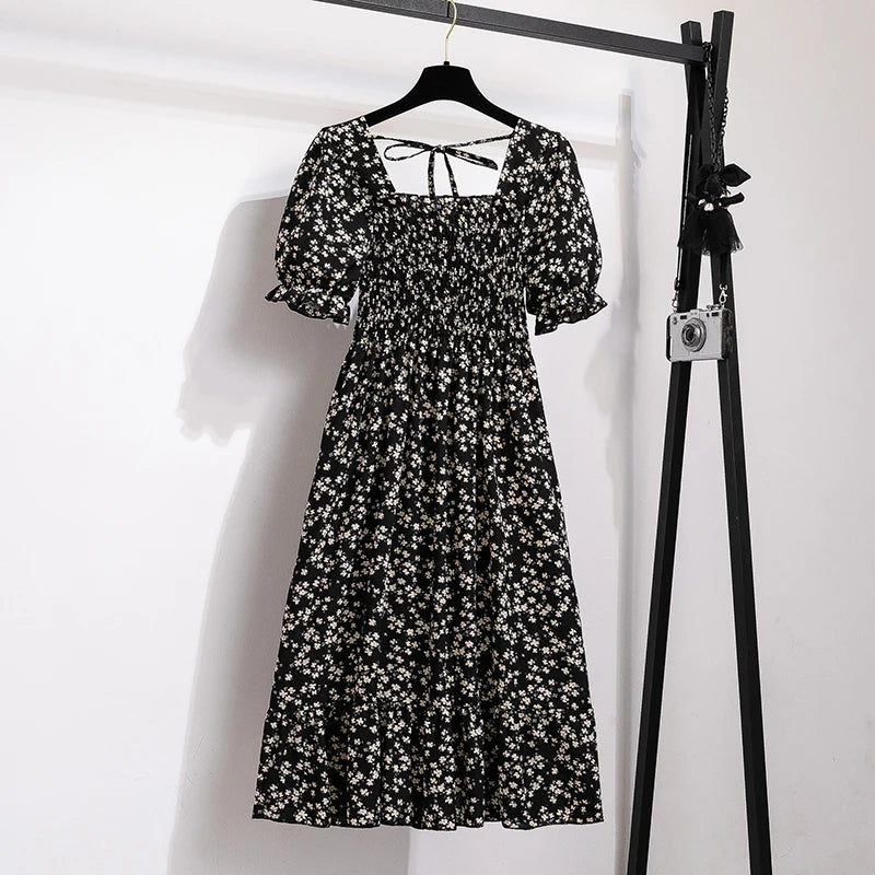 Robe d'été Bohème à Manches Courtes 4
