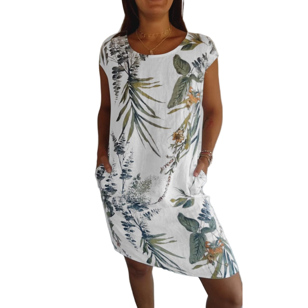 Robe d'été Femme Confortable à Col Rond 0