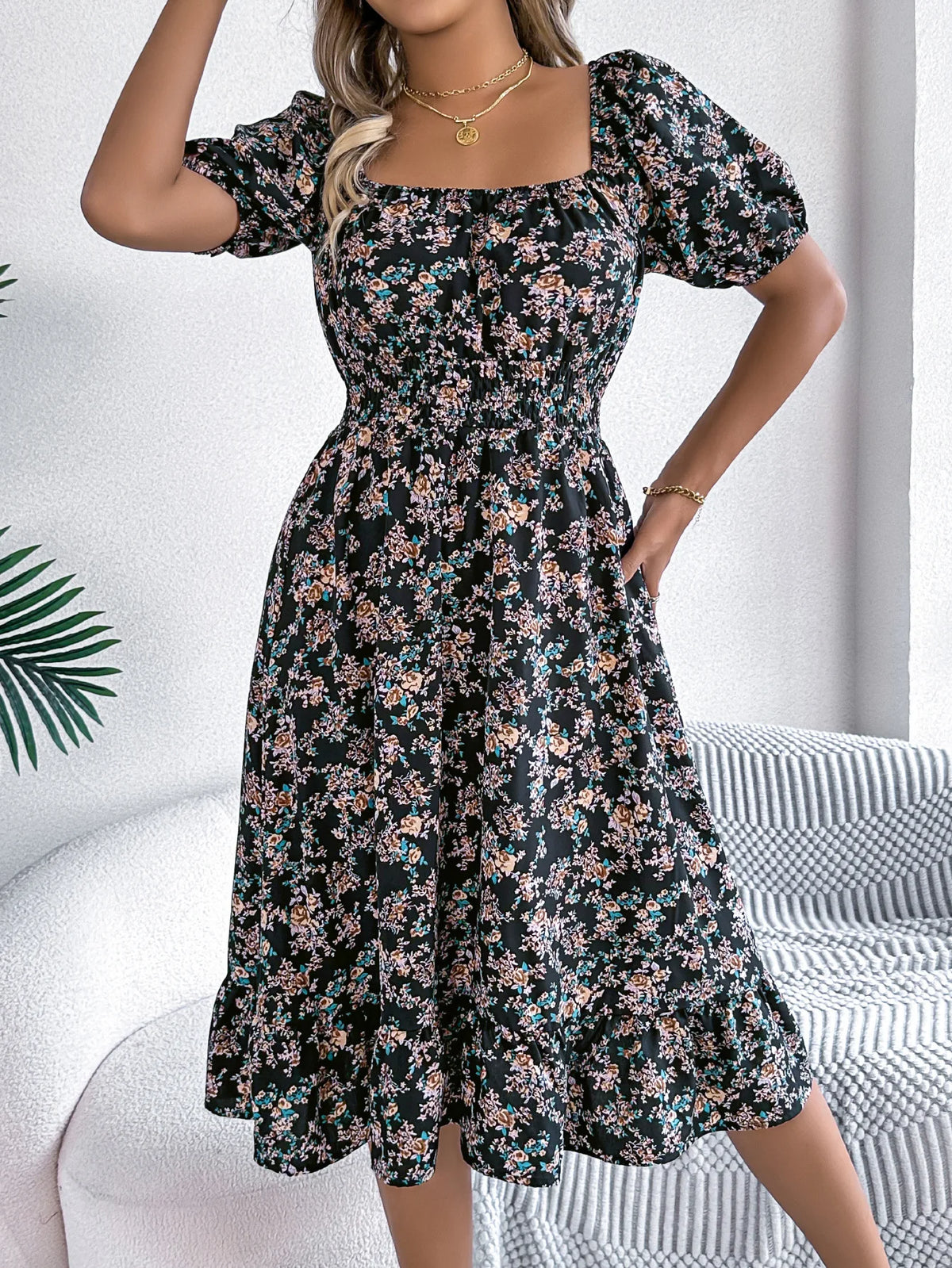 Robe d'été Femme Imprimé Floral 1
