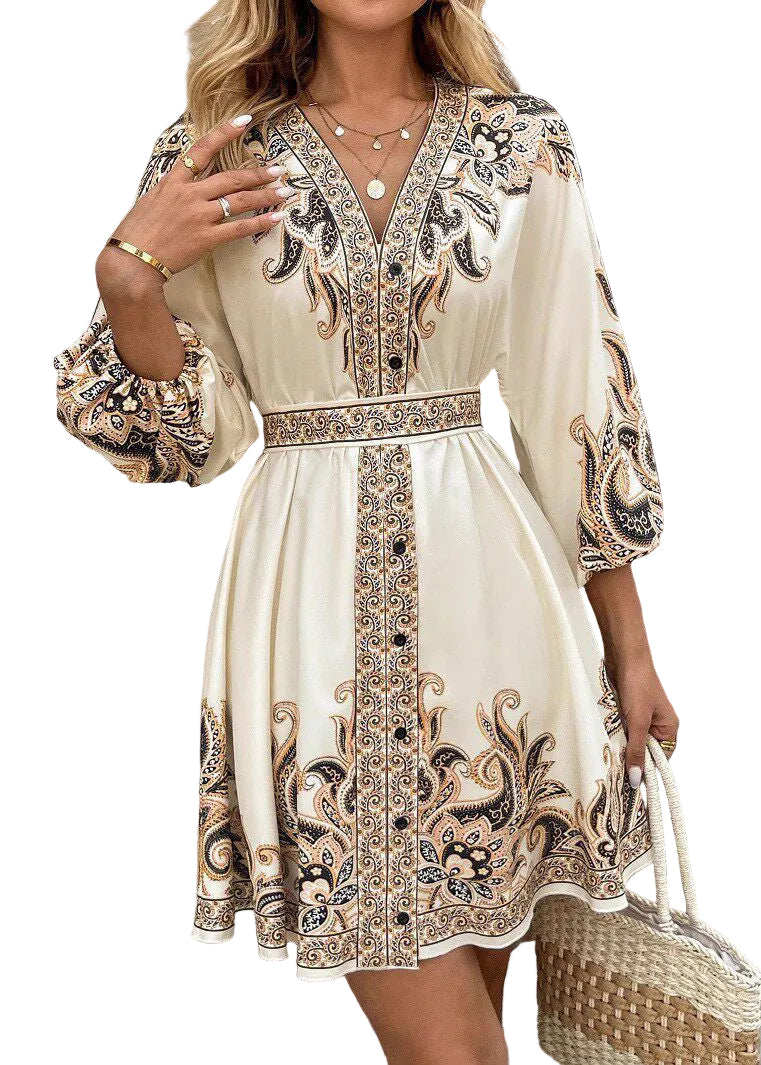 Robe d'été Femme Imprimée Taille Cintrée 0
