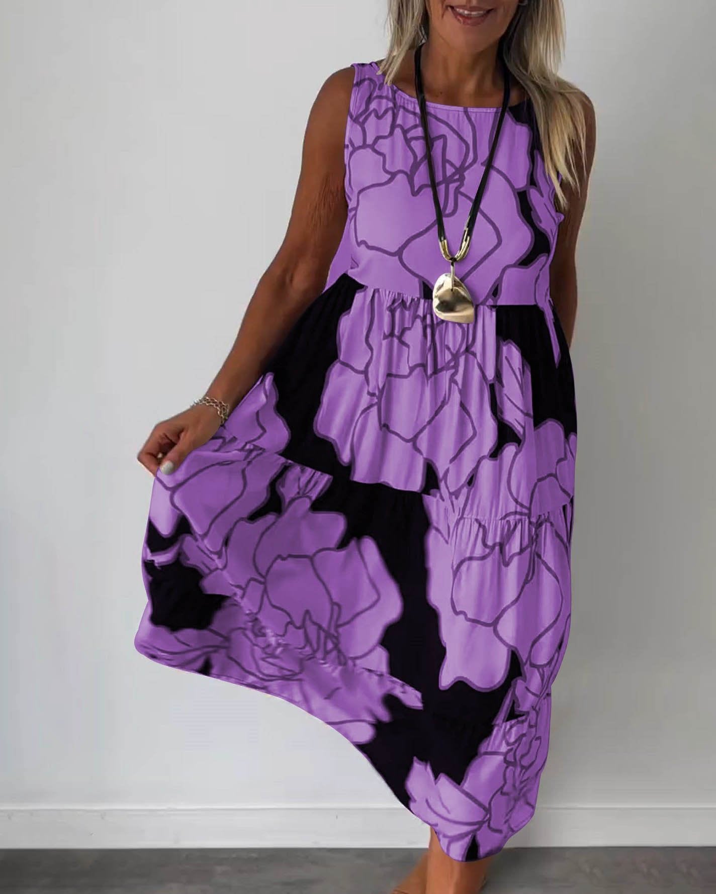 Robe d'été Femme Sans Manches Chic 3