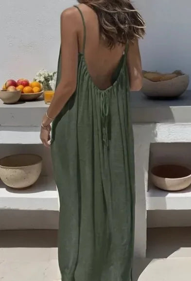 Robe d'été Femme à Bretelles Spaghetti Décontractée 18