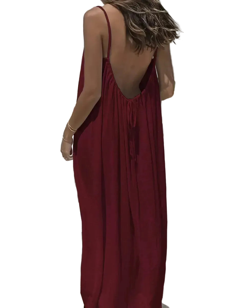 Robe d'été Femme à Bretelles Spaghetti Décontractée 22