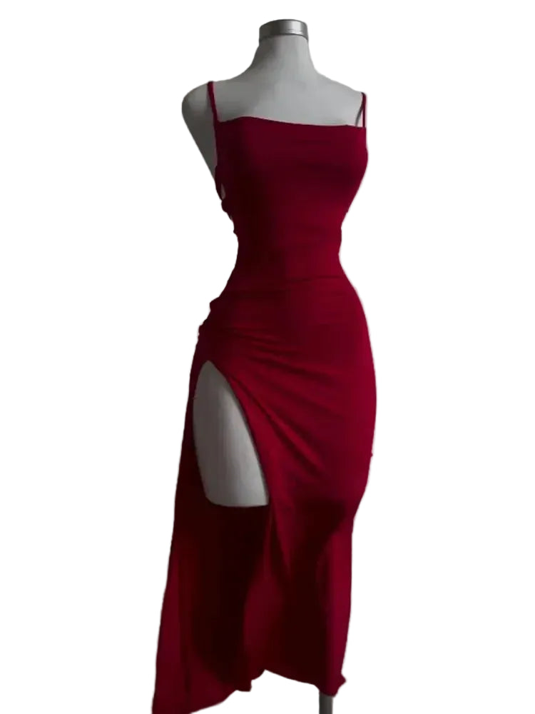Robe d'été à bretelles licou pour femme 1