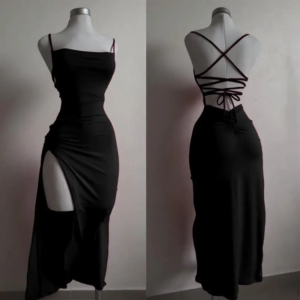 Robe d'été à bretelles licou pour femme 3