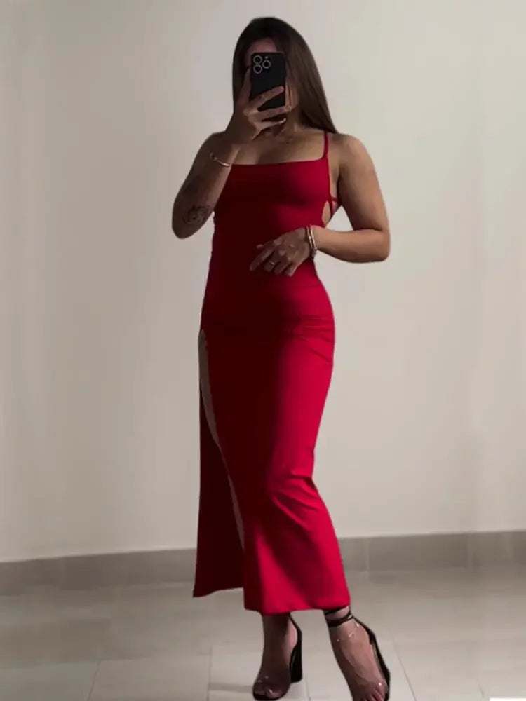 Robe d'été à bretelles licou pour femme 4