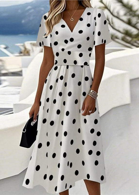Robe d'été à col en V pour femmes 3