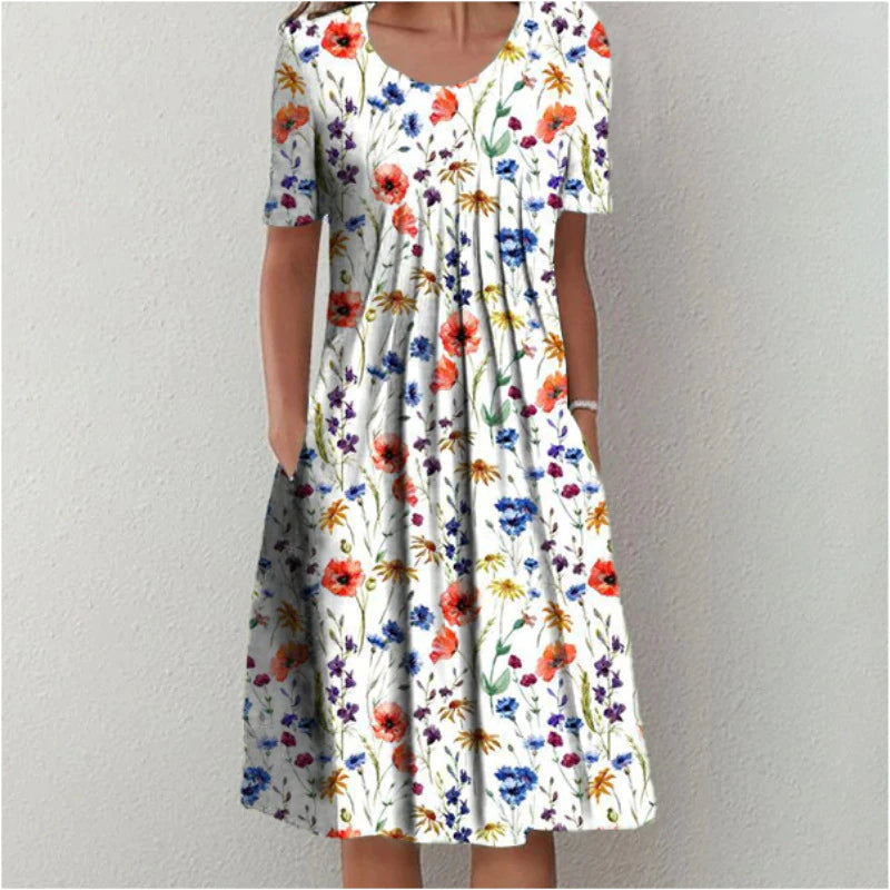 Robe d'été à fleurs pour femmes 0