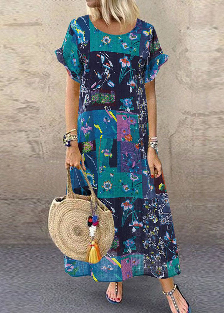 Robe d'été à imprimé bohème pour femmes 1