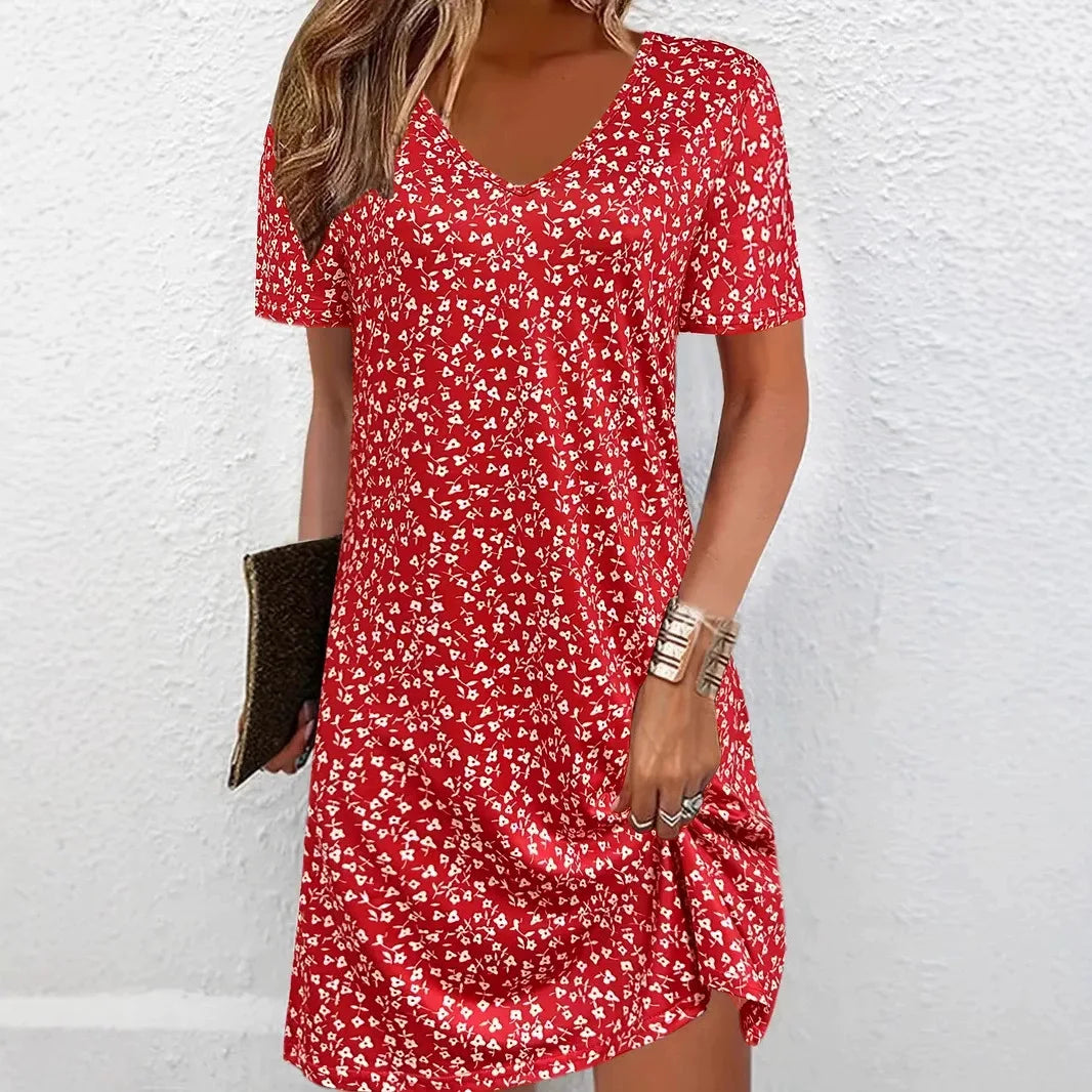 Robe d'été à manches mi-longues pour femmes 0