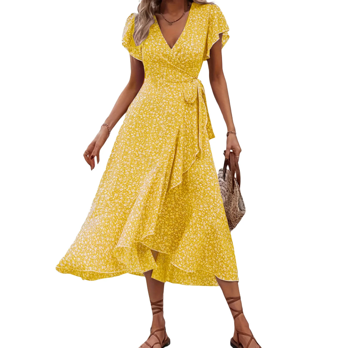 Robe d'été à volants pour femmes 10
