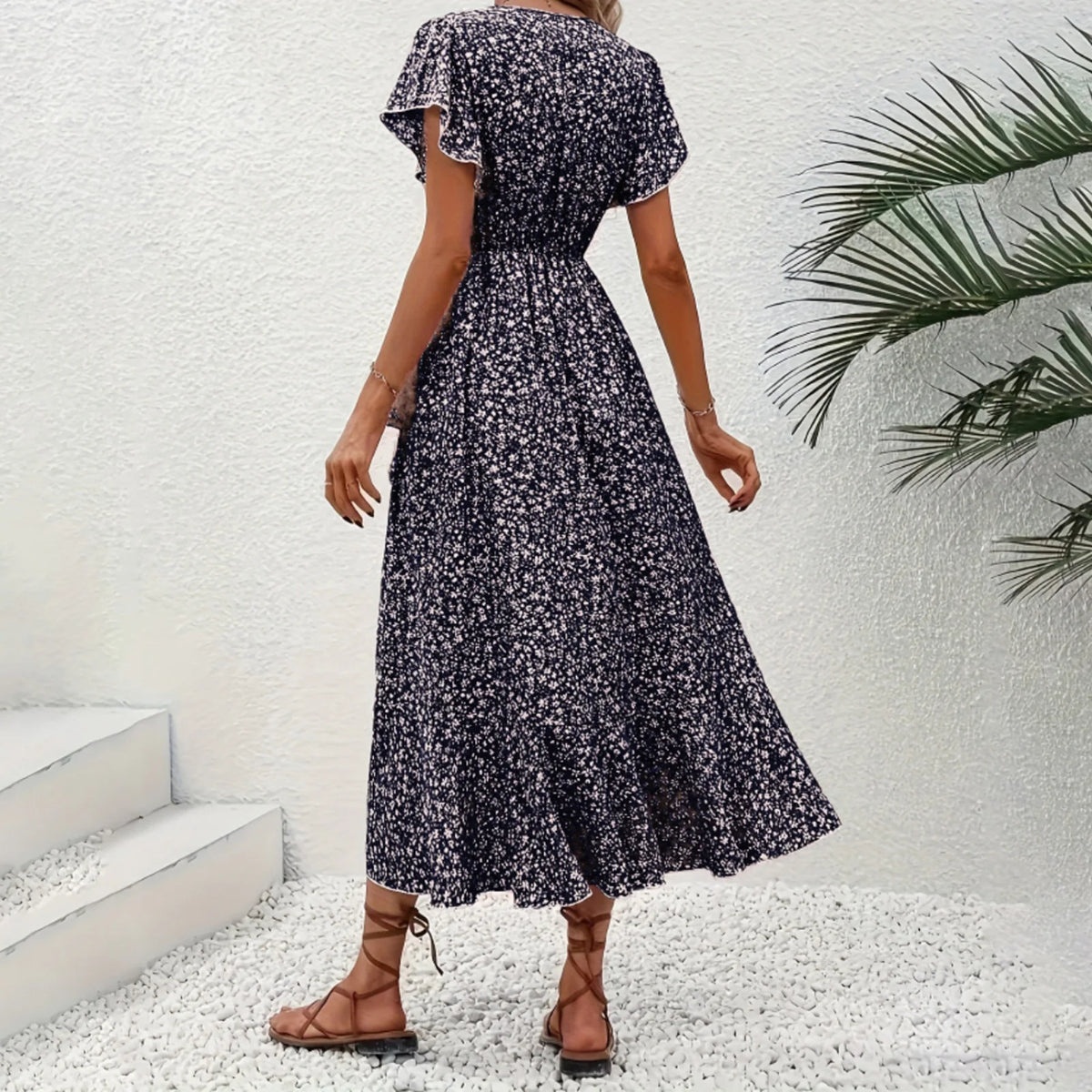 Robe d'été à volants pour femmes 3