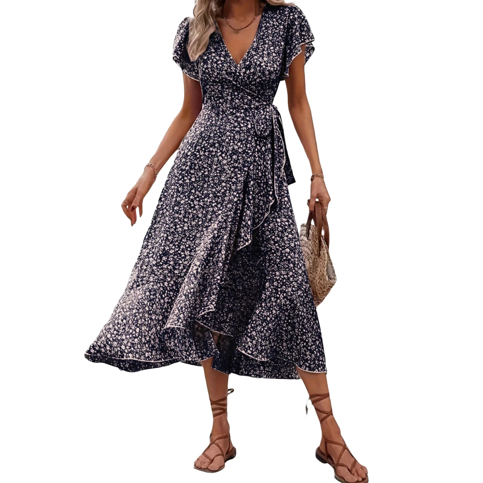 Robe d'été à volants pour femmes 6