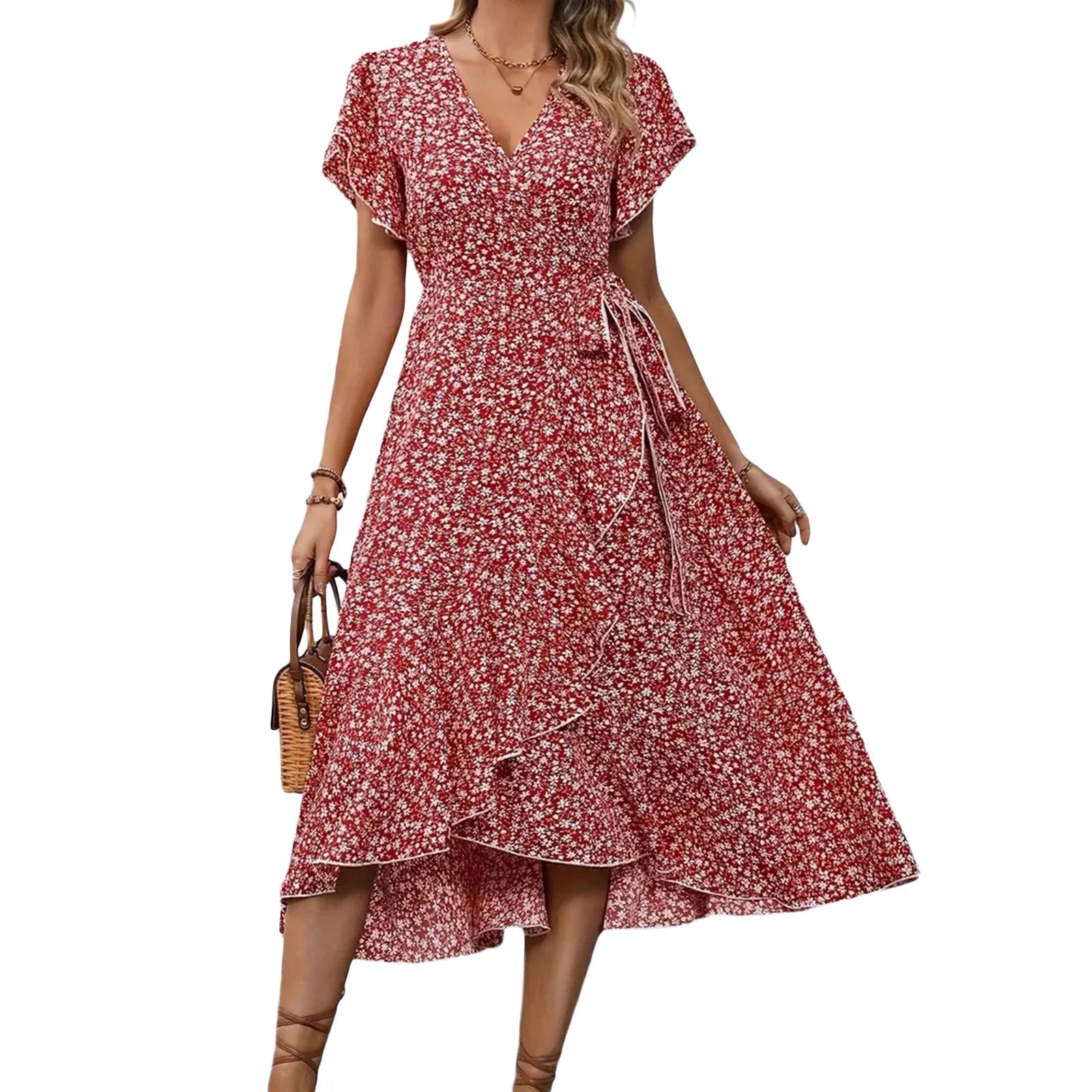 Robe d'été à volants pour femmes 7