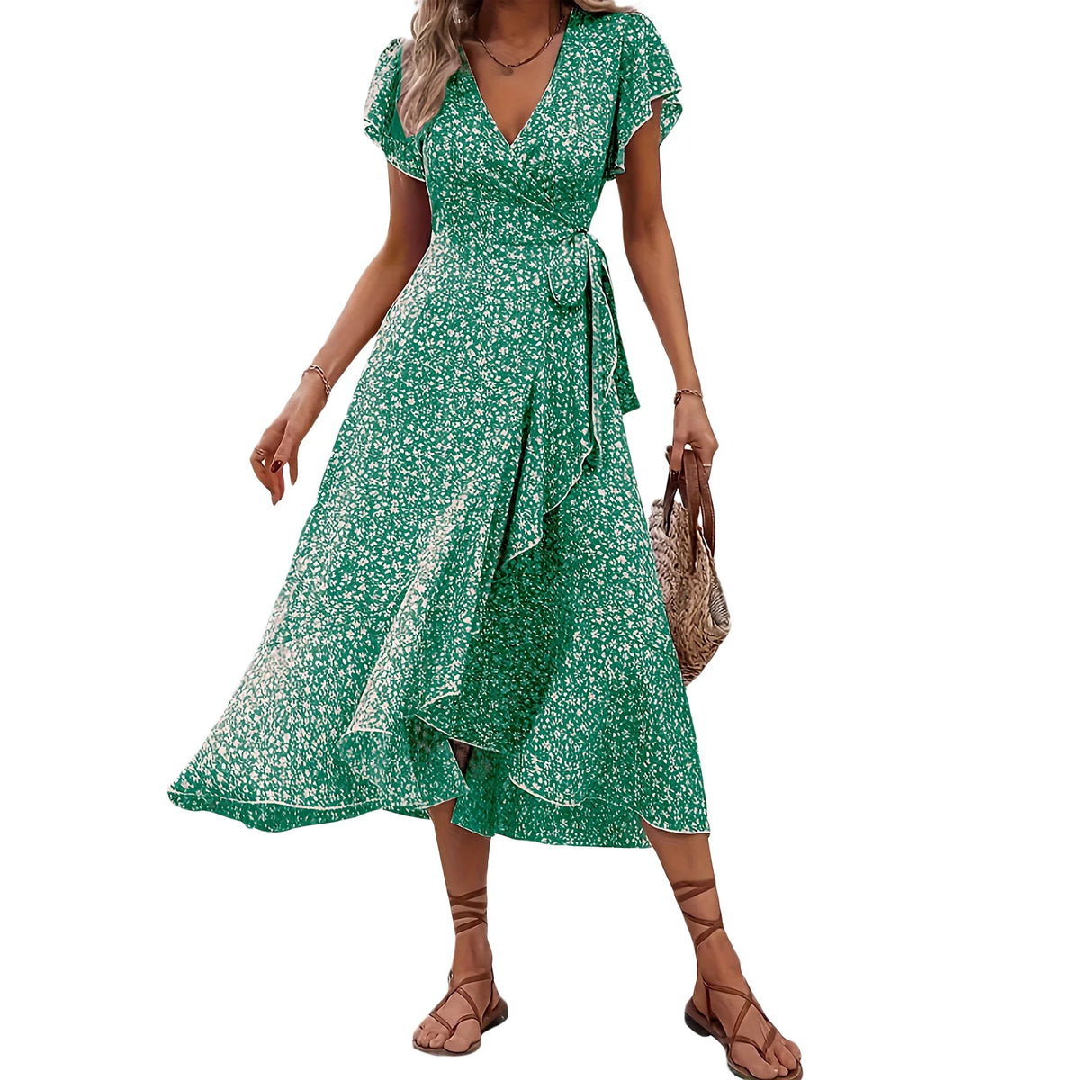 Robe d'été à volants pour femmes 8