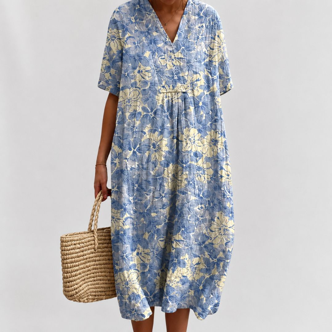 Robe d'été ample à fleurs pour femme 12