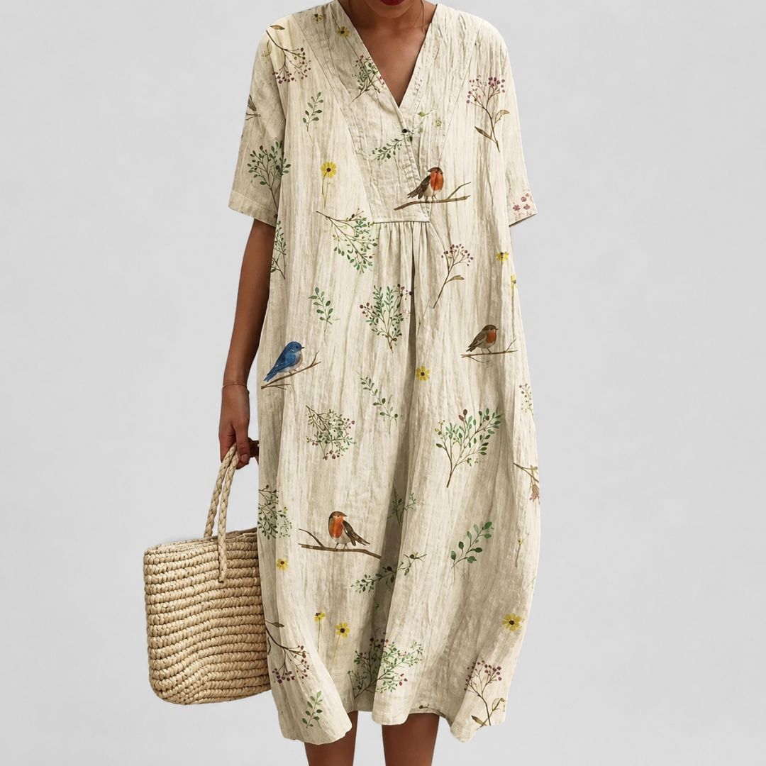Robe d'été ample à fleurs pour femme 5