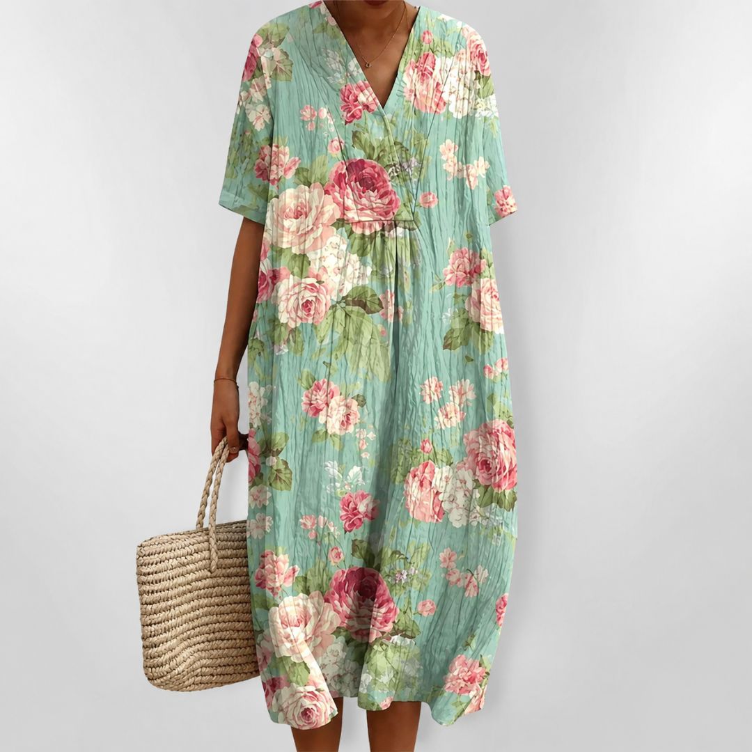 Robe d'été ample à fleurs pour femme 8