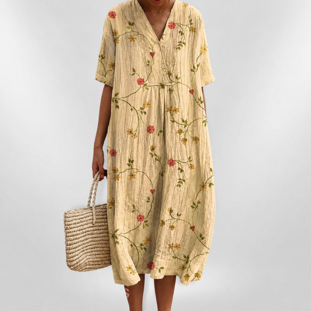 Robe d'été ample à fleurs pour femme 9