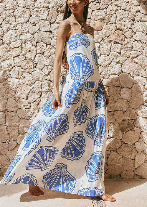 Robe d'été femme à bretelles spaghetti ample 2