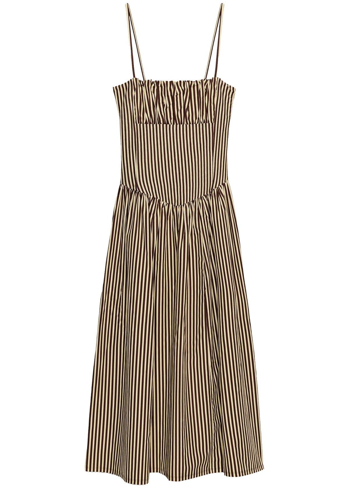 Robe d'été femme à bretelles spaghetti rayée 4