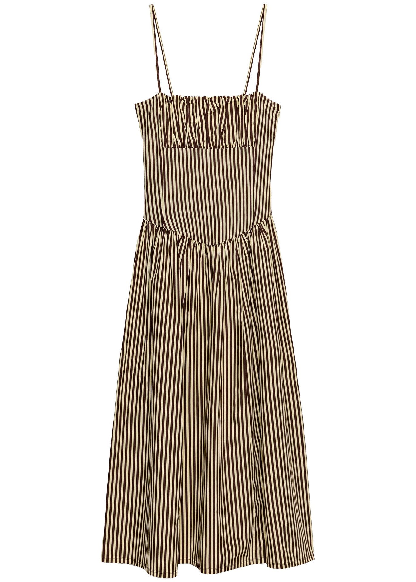 Robe d'été femme à bretelles spaghetti rayée 4