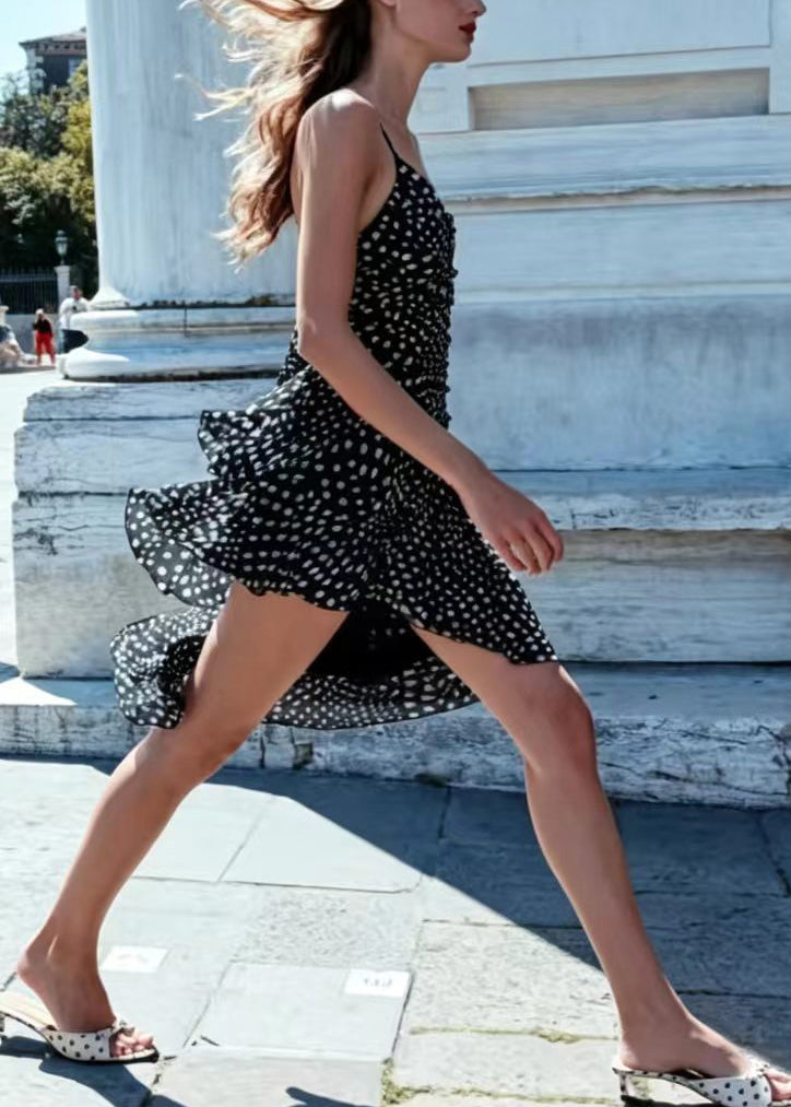Robe d'été femme asymétrique fluide 0