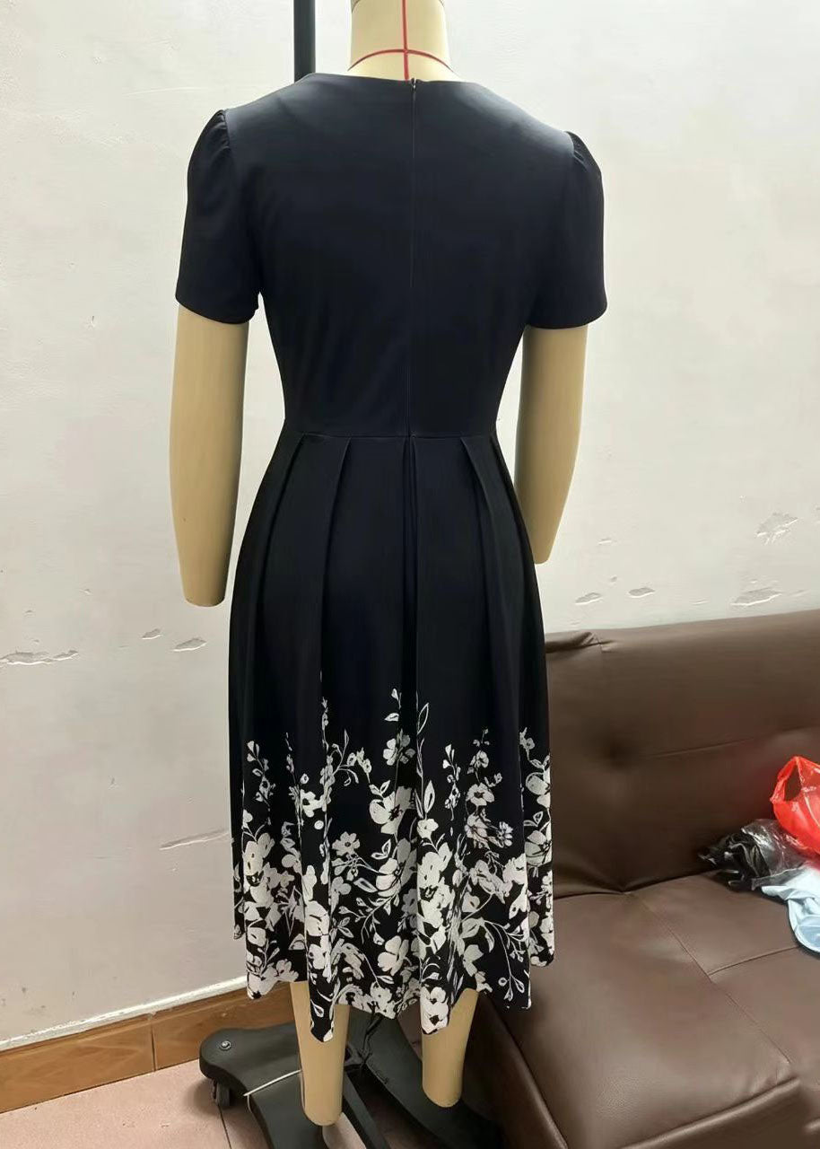 Robe d'été femme style bohème col carré 3