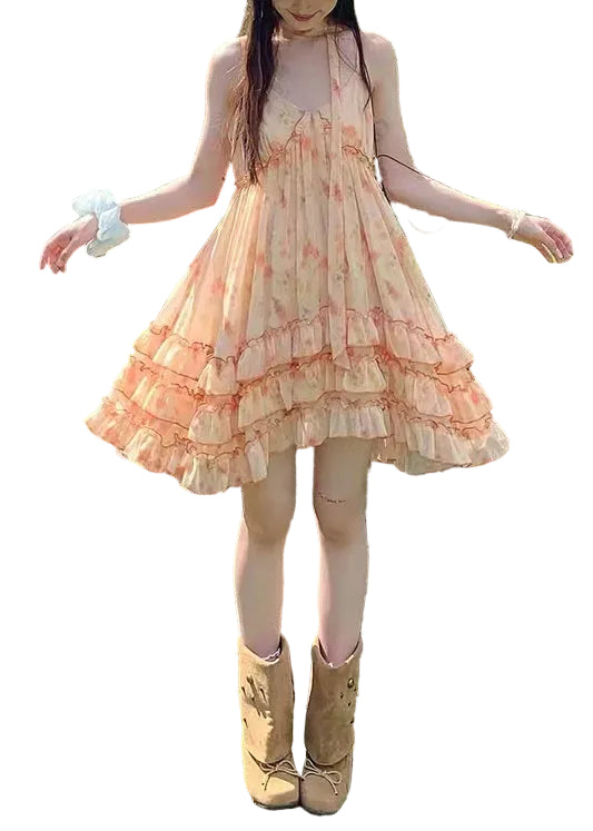 Robe d'été imprimée pour femme style vacances 0