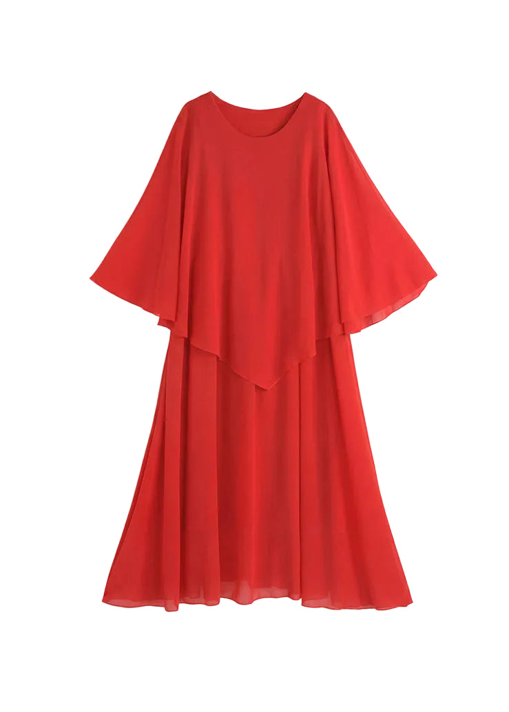 Robe d'été pour femme à col rond et patchwork 4