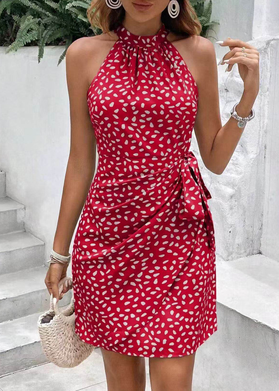 Robe d'été pour femme à imprimé fluide 1