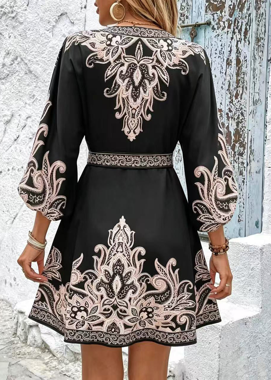 Robe d'été pour femmes à nouer à la taille 3