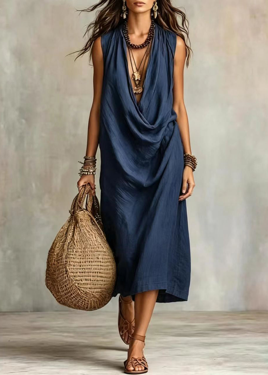 Robe d'été pour femmes col en V ample 2