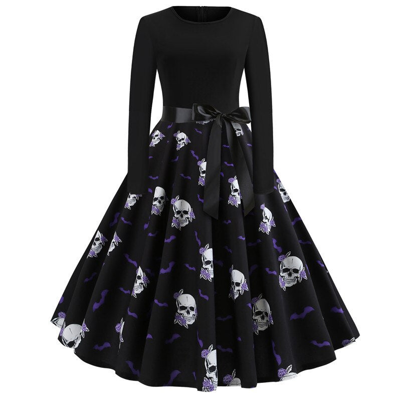 Robe de Costume Gothique à Manches Longues Tissu Doux 10