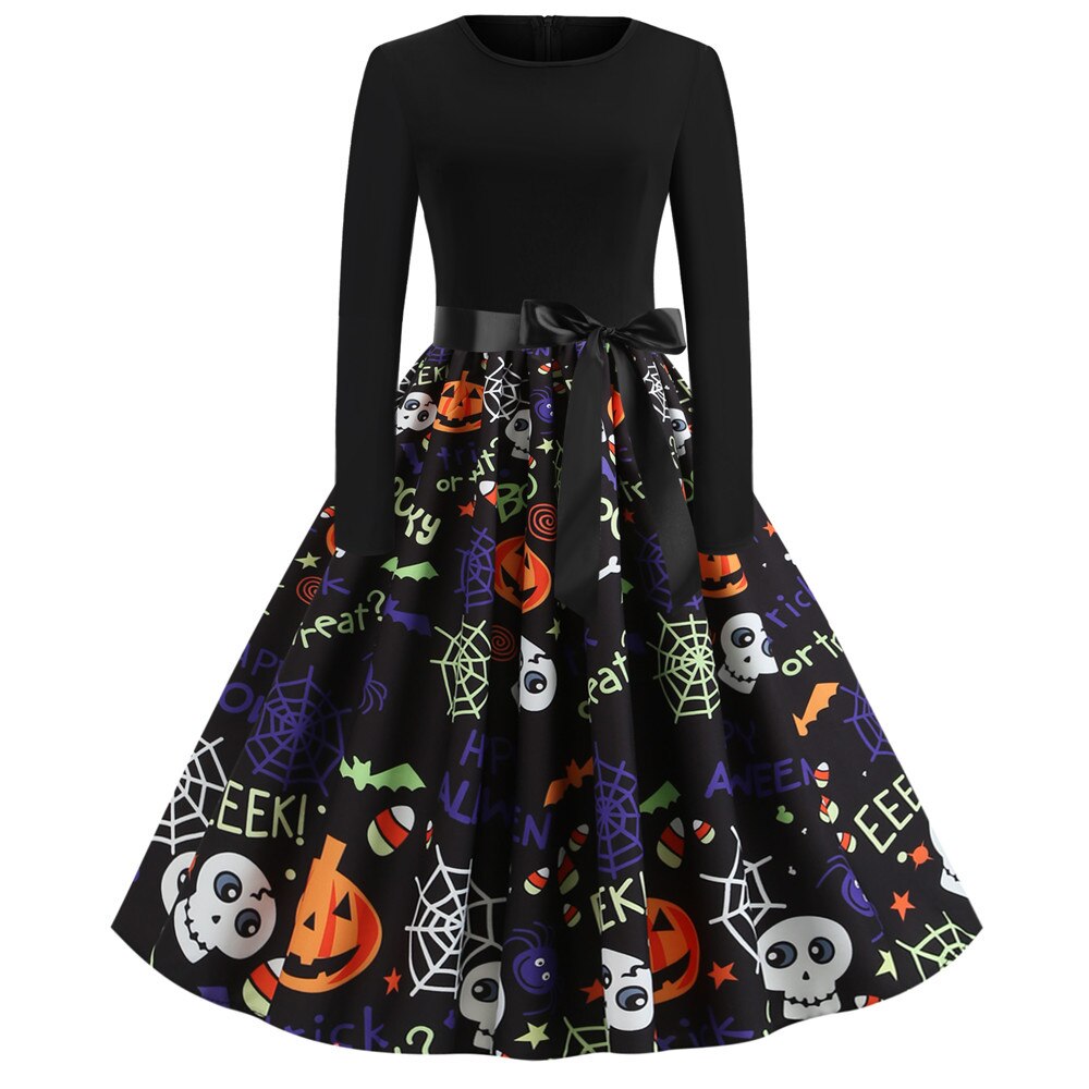 Robe de Costume Gothique à Manches Longues Tissu Doux 14