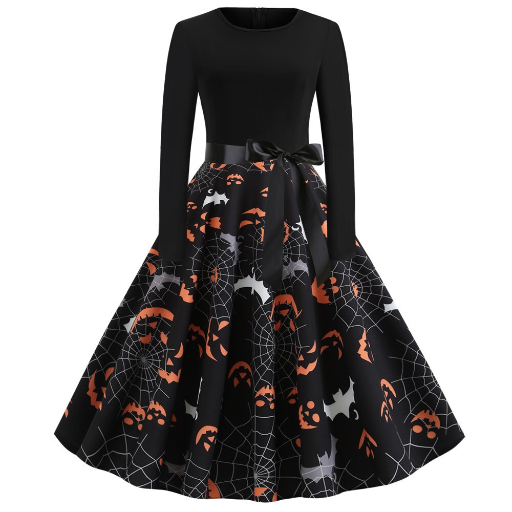 Robe de Costume Gothique à Manches Longues Tissu Doux 3