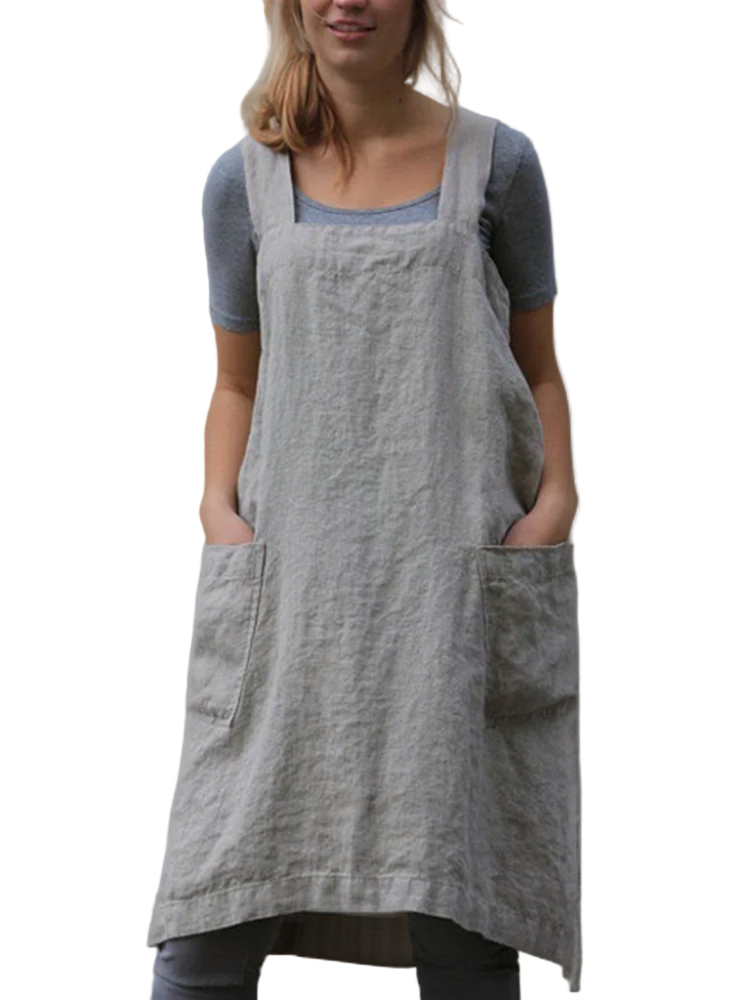 Robe de Cuisine Femme avec Poches 0