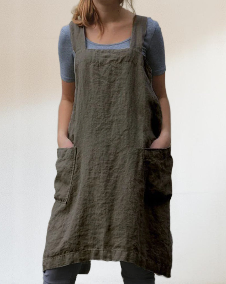 Robe de Cuisine Femme avec Poches 4