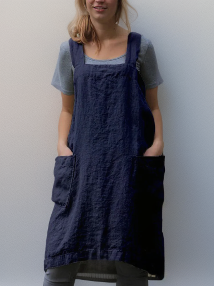 Robe de Cuisine Femme avec Poches 5