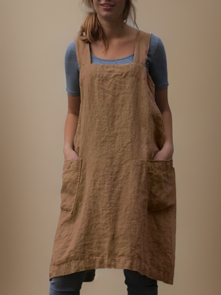 Robe de Cuisine Femme avec Poches 6