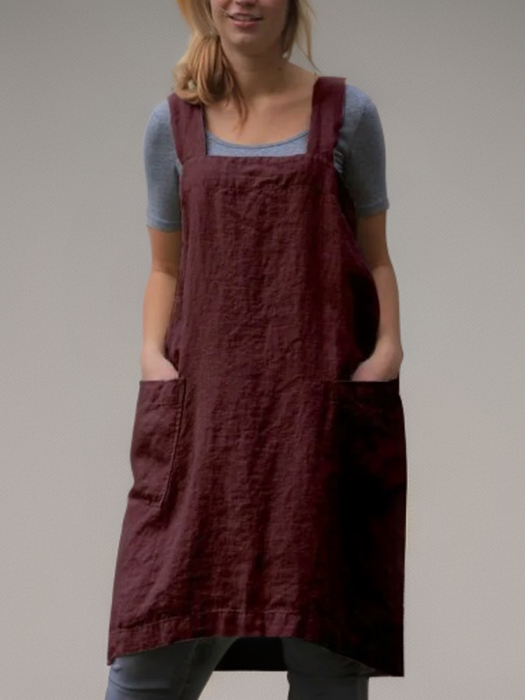 Robe de Cuisine Femme avec Poches 7