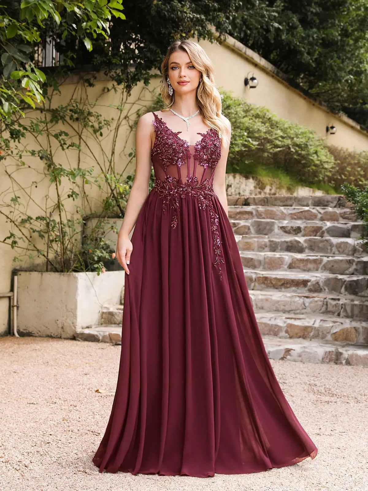 Robe de Soirée Élégante à Bretelles Spaghetti 8